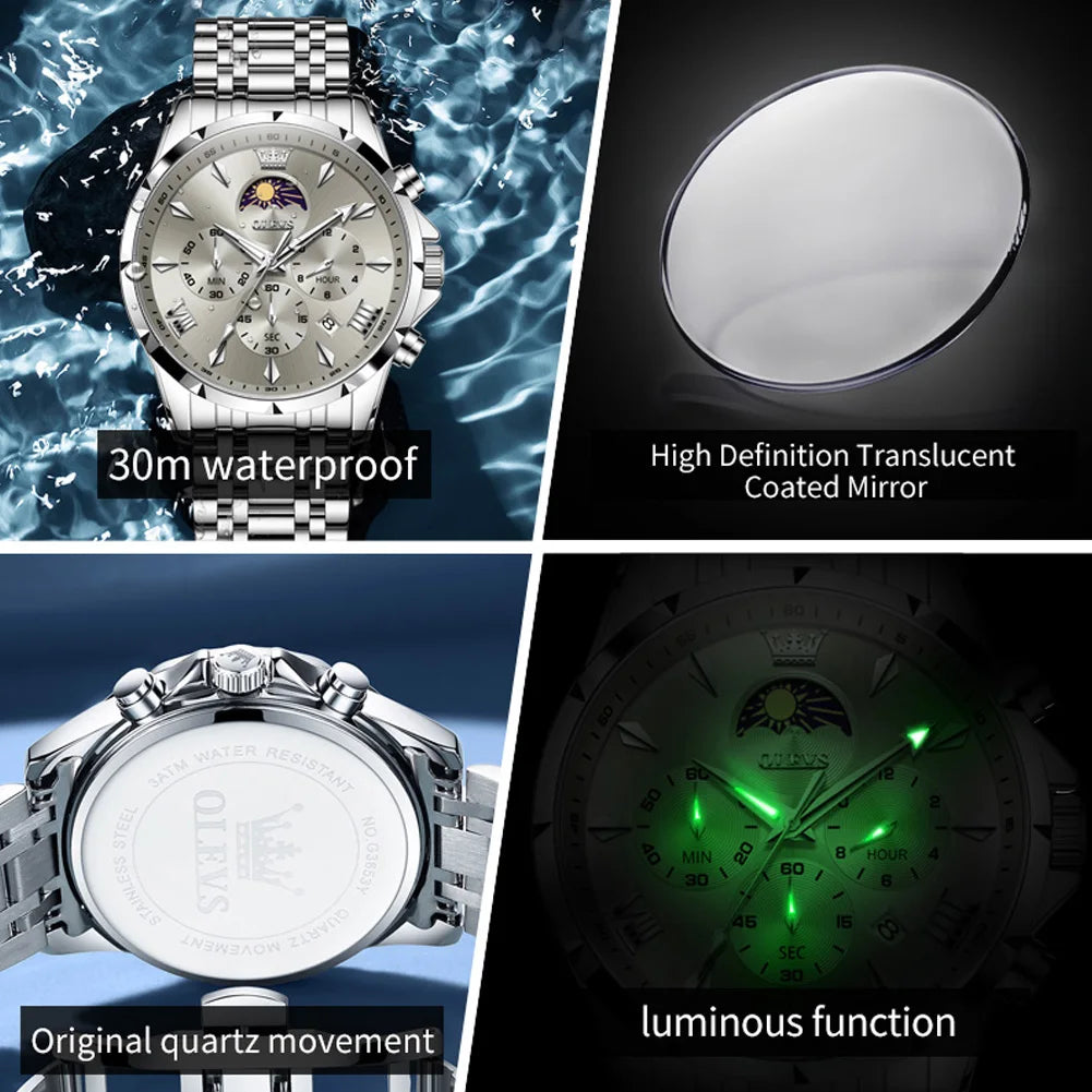 LunaChron™ Moonphase Chronograph Watch
