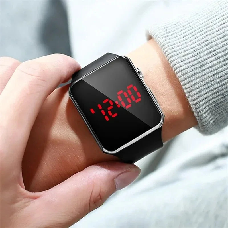 SportSquare™ LED Digital Silicone Watch