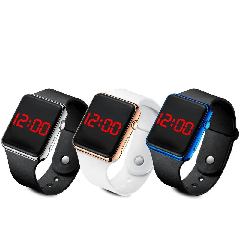 SportSquare™ LED Digital Silicone Watch