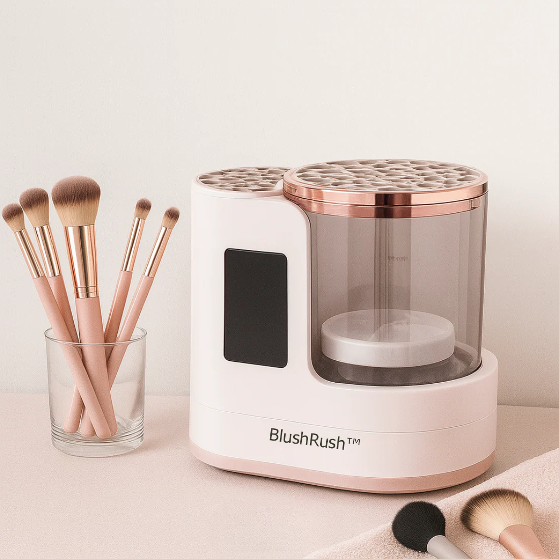 BlushRush™ Automatic Makeup Brush Cleaner