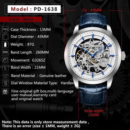 ChronoSpectre™ Skeleton Automatic Mechanical Watch