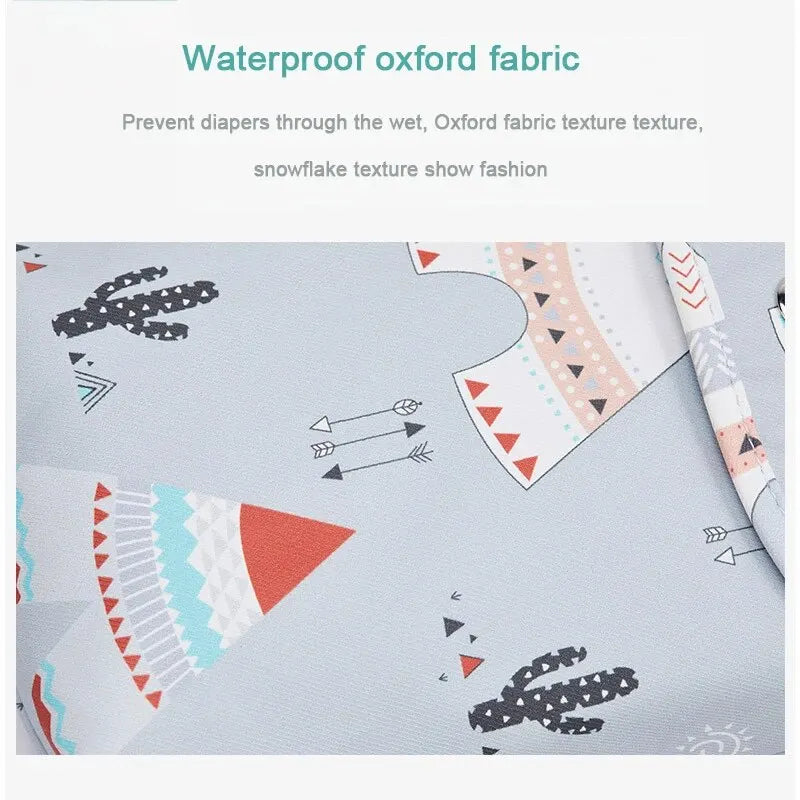 Waterproof Wet Dry Diaper Bag – Nappy Organizer Pouch for Travel & Stroller