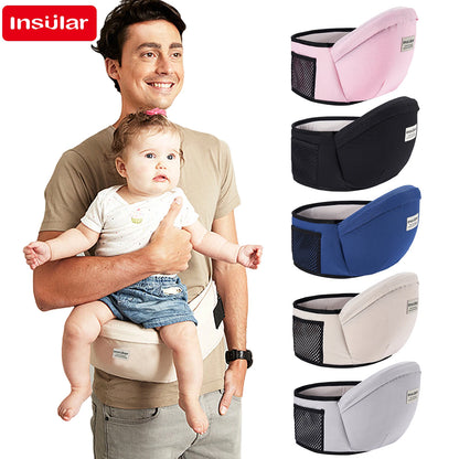 Baby Carrier Waist Stool – Adjustable Infant Hip Seat Sling with Waist Belt, Ergonomic Toddler Backpack for Newborns & Kids