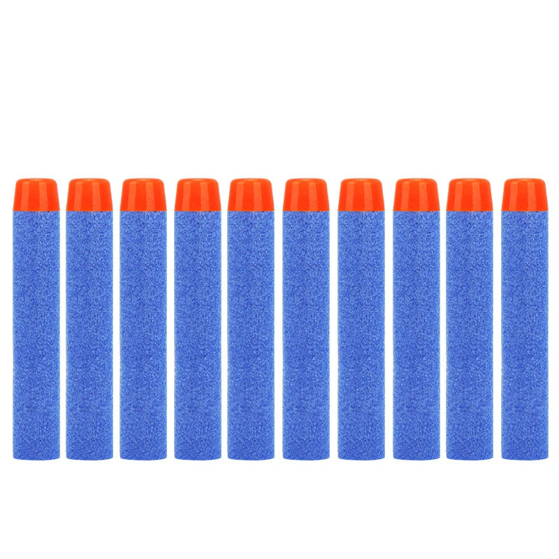 FRENSIT 7.2cm Foam Refill Darts – Blue Round Head Bullets for Nerf N-Strike Elite Blasters