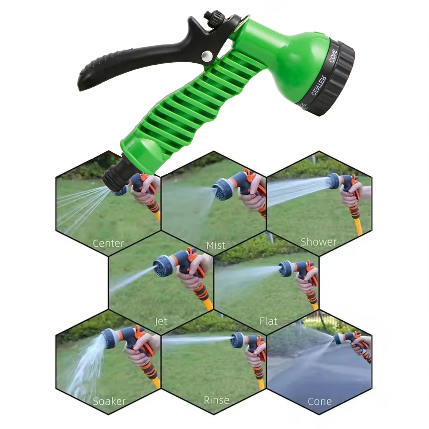 Garden Hose Nozzle Spray Gun – Multifunctional Water Sprayer for Yard, Car Washing & Household Use