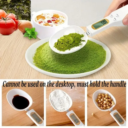 Digital Spoon Scale 500g/0.1g – Mini Electronic Kitchen Scale with LCD Display for Coffee, Flour, Milk & Baking