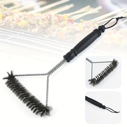 BBQ Grill Brush – Heavy Duty Stainless Steel Bristles Grill Cleaner Tool for Barbecue Grates, Non-Stick Cleaning Brush Accessories