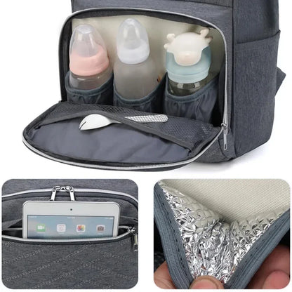 Large Capacity Diaper Bag Backpack with Changing Mat – Stroller Hanging Baby Nursing Bag