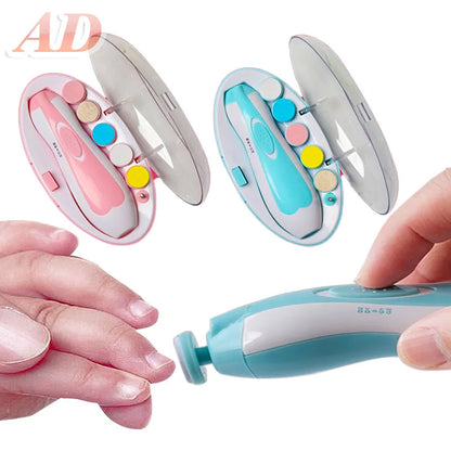 Electric Baby Nail File & Clipper Set – Safe Toddler Nail Care Kit with Scissors for Boys & Girls