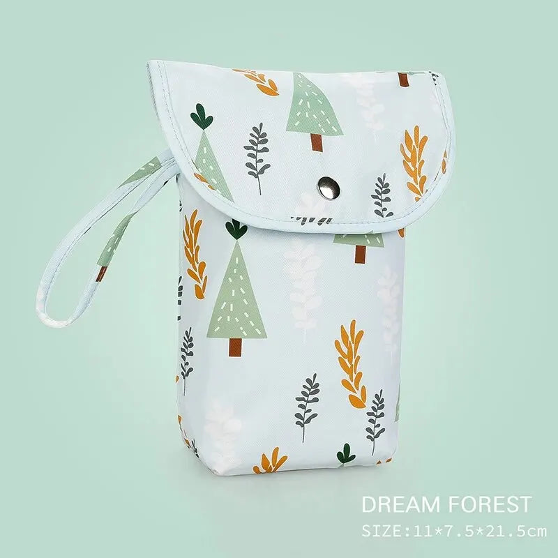 Waterproof Wet Dry Diaper Bag – Nappy Organizer Pouch for Travel & Stroller