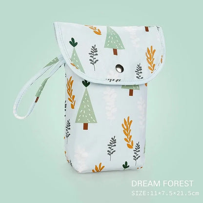 Waterproof Wet Dry Diaper Bag – Nappy Organizer Pouch for Travel & Stroller