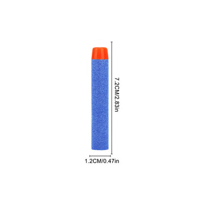 FRENSIT 7.2cm Foam Refill Darts – Blue Round Head Bullets for Nerf N-Strike Elite Blasters