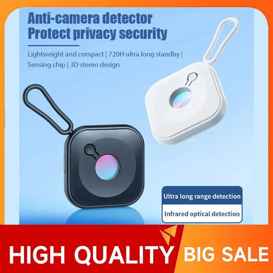 Infrared Camera Detector – Anti-Spy Hidden Camera Lens Finder, Security Protection Anti-Peeping Detector Spy Gear Gadget with LED