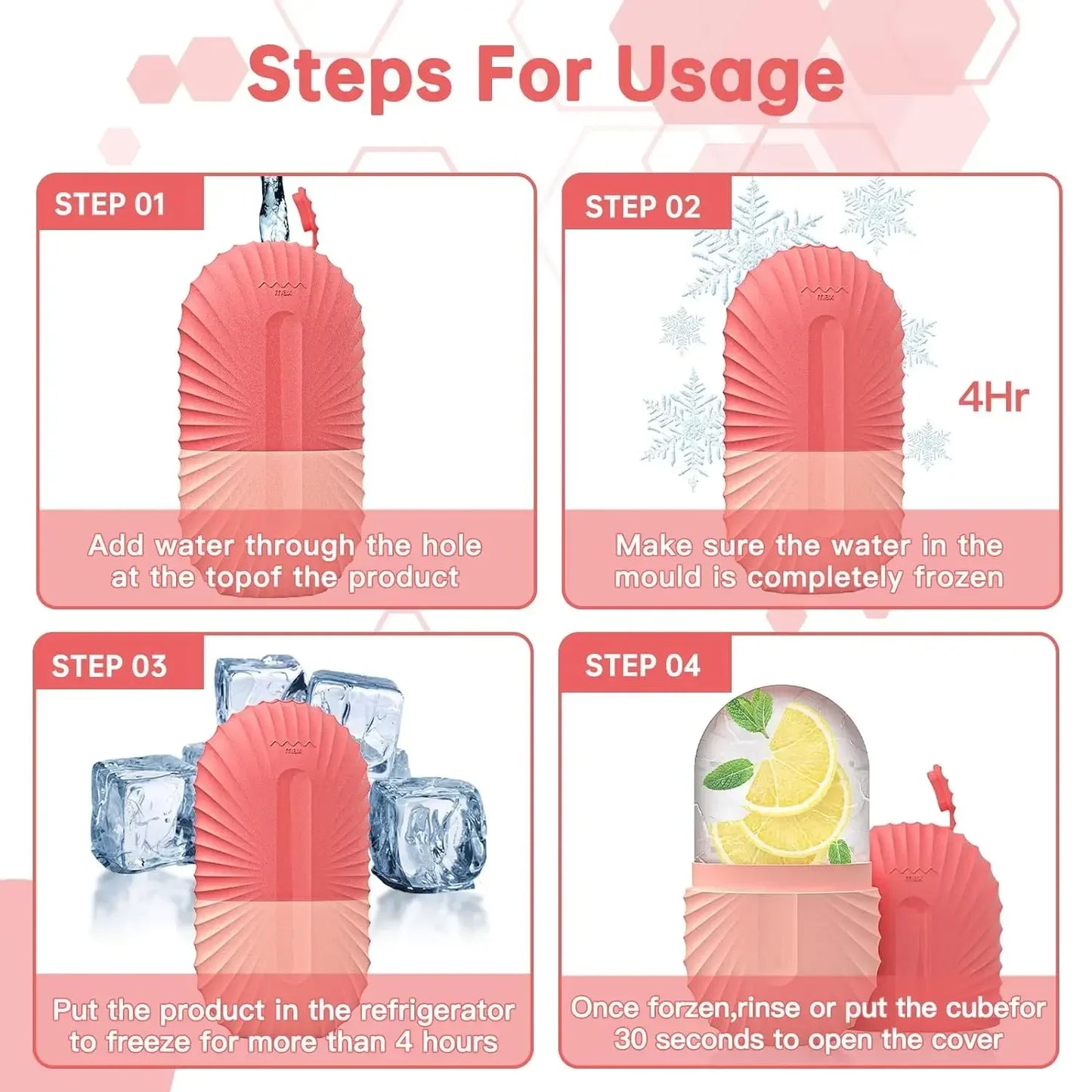 Ice Facial Roller – Skin Cooling Globe for Lifting, Contouring & Soothing Puffy Skin