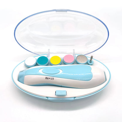 Electric Baby Nail File & Clipper Set – Safe Toddler Nail Care Kit with Scissors for Boys & Girls
