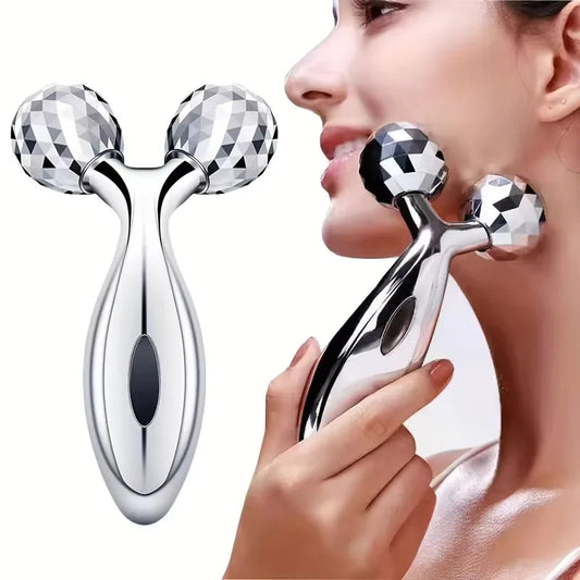 3D Roller Massager – Manual Facial Lifting & Skin Care Tool