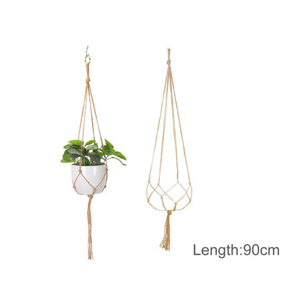 Handmade Boho Macrame Plant Hanger – Wall Hanging Basket Planter for Indoor & Outdoor Flower Pot Décor