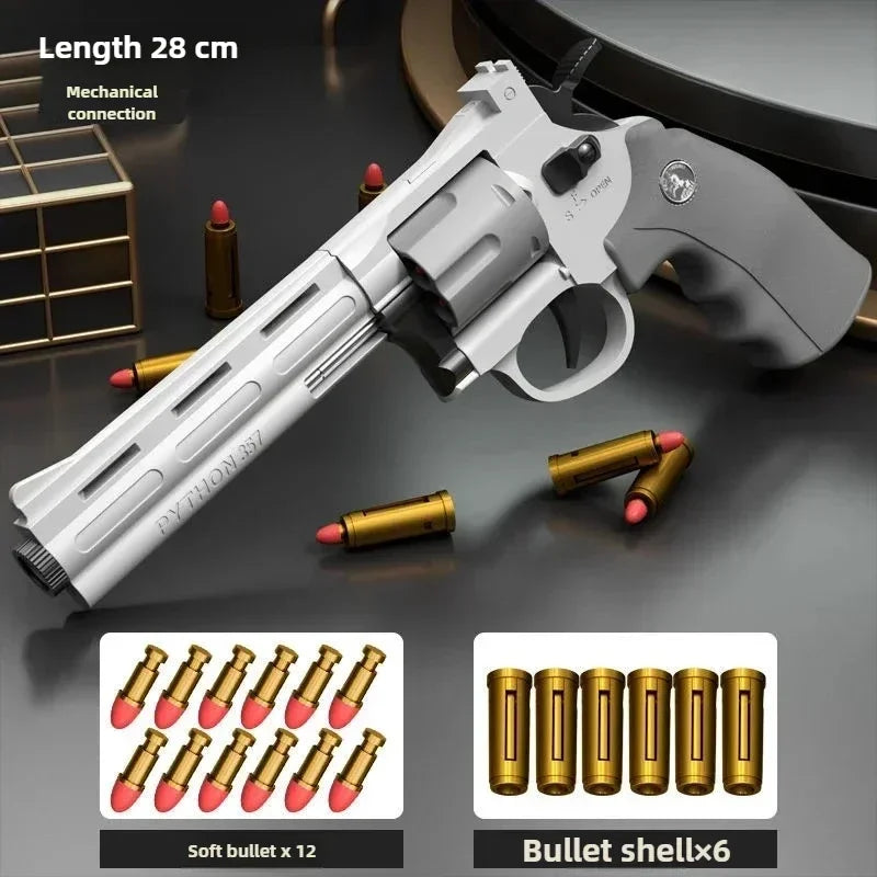 ZP5 357 Revolver Toy Gun – Continuous Firing Soft Dart Blaster Pistol