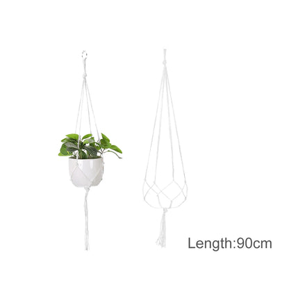 Handmade Boho Macrame Plant Hanger – Wall Hanging Basket Planter for Indoor & Outdoor Flower Pot Décor
