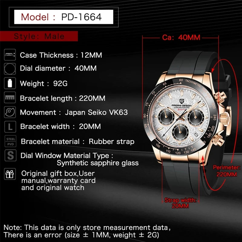 ChronoEdge™ V2 40 mm Quartz Chronograph Watch