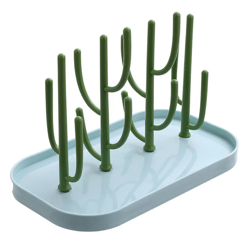 Dust-Free Baby Bottle Drying Rack with Cover – Folding Multifunctional Storage Box
