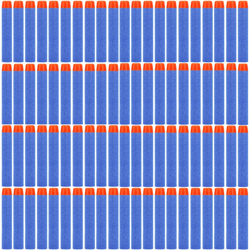 FRENSIT 7.2cm Foam Refill Darts – Blue Round Head Bullets for Nerf N-Strike Elite Blasters