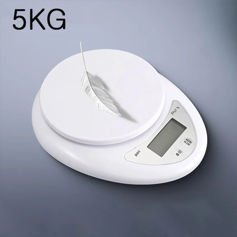 Digital Kitchen Scale 5KG/1G – Portable Electronic Food Scale with LCD Display for Cooking & Baking