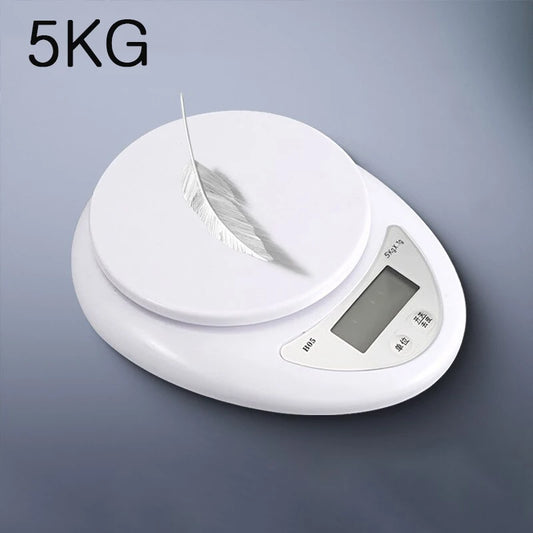 Digital Kitchen Scale 5KG/1G – Portable Electronic Food Scale with LCD Display for Cooking & Baking