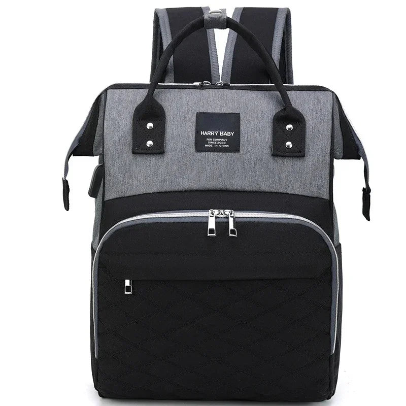 Large Capacity Diaper Bag Backpack with Changing Mat – Stroller Hanging Baby Nursing Bag