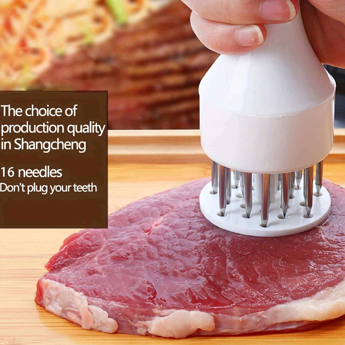 Stainless Steel Meat Tenderizer Hammer – Steak & Meat Needle Tool for Tenderizing, Loosening Tendons, and Daily Kitchen Use