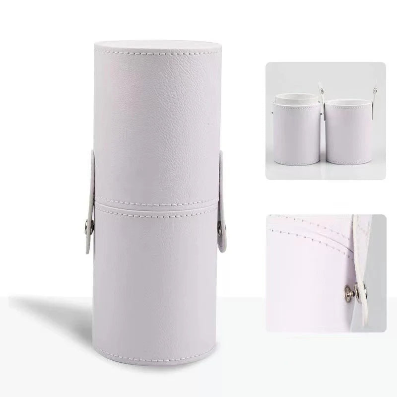 PU Leather Makeup Brush Cylinder