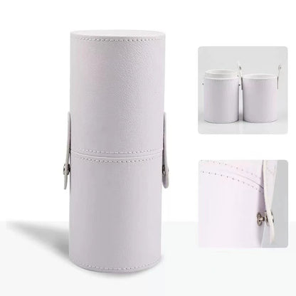 PU Leather Makeup Brush Cylinder