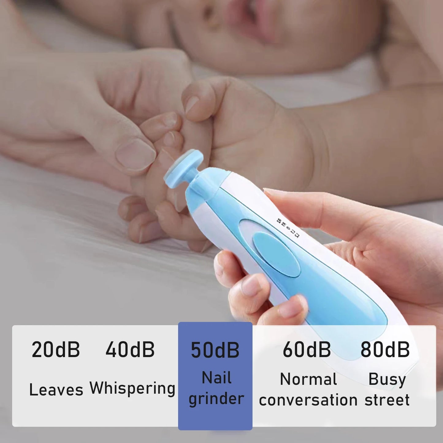 Electric Baby Nail File & Clipper Set – Safe Toddler Nail Care Kit with Scissors for Boys & Girls