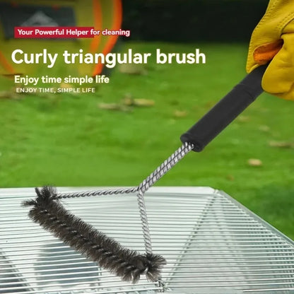 BBQ Grill Brush – Heavy Duty Stainless Steel Bristles Grill Cleaner Tool for Barbecue Grates, Non-Stick Cleaning Brush Accessories