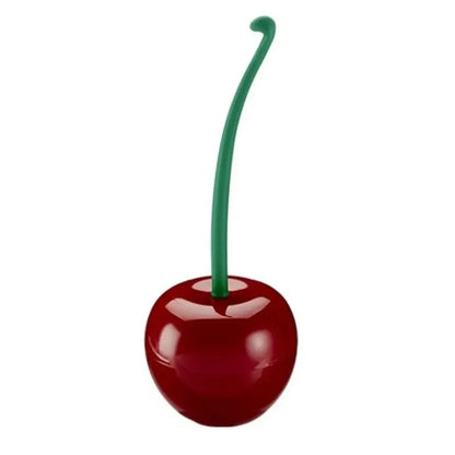 Cherry Toilet Brush Set – Creative Red Toilet Brush with Holder, Cute Bathroom Accessories for Lavatory Cleaning & Home Decor