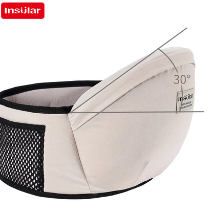 Baby Carrier Waist Stool – Adjustable Infant Hip Seat Sling with Waist Belt, Ergonomic Toddler Backpack for Newborns & Kids