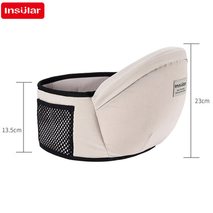 Baby Carrier Waist Stool – Adjustable Infant Hip Seat Sling with Waist Belt, Ergonomic Toddler Backpack for Newborns & Kids