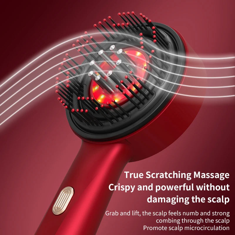 Electric Hair Care Comb – Red Light Scalp Massager with Liquid Infusion & Vibration Therapy