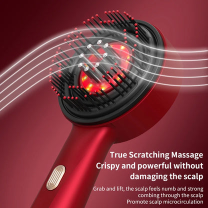 Electric Hair Care Comb – Red Light Scalp Massager with Liquid Infusion & Vibration Therapy