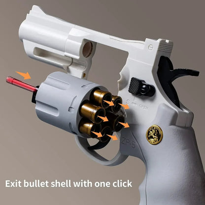 ZP5 357 Revolver Toy Gun – Continuous Firing Soft Dart Blaster Pistol
