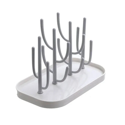 Dust-Free Baby Bottle Drying Rack with Cover – Folding Multifunctional Storage Box