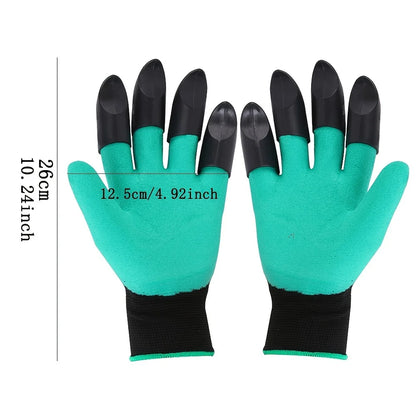 Claw Gardening Gloves – Waterproof Latex Coated Unisex Gloves with Built-In Claws for Digging, Planting & Yard Work
