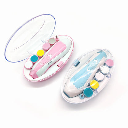 Electric Baby Nail File & Clipper Set – Safe Toddler Nail Care Kit with Scissors for Boys & Girls