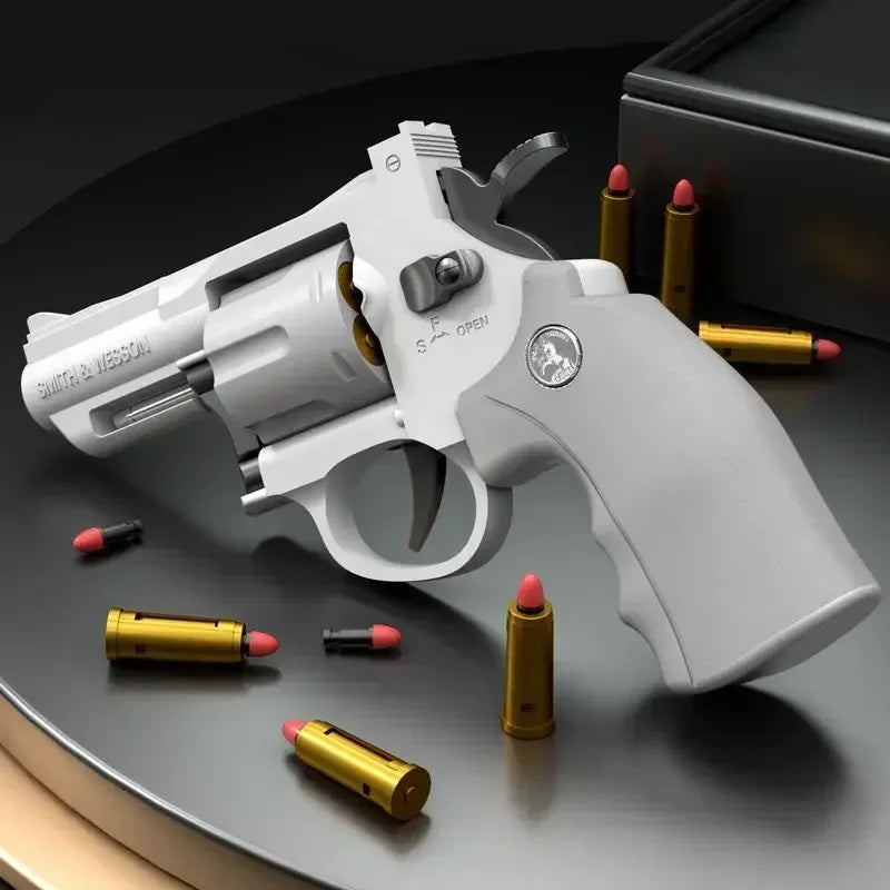 ZP5 357 Revolver Toy Gun – Continuous Firing Soft Dart Blaster Pistol