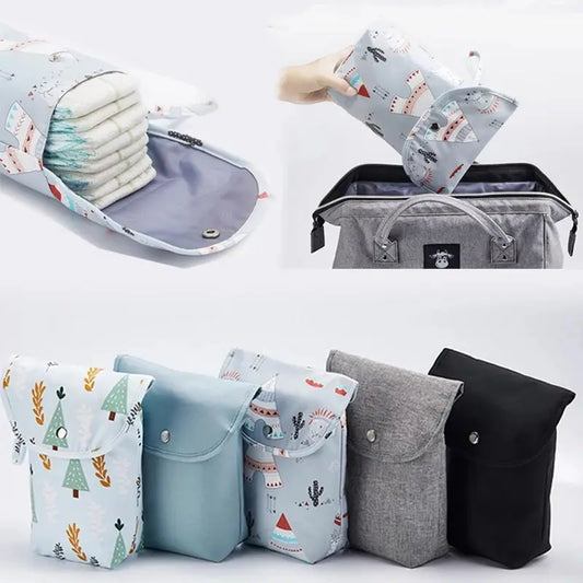Waterproof Wet Dry Diaper Bag – Nappy Organizer Pouch for Travel & Stroller