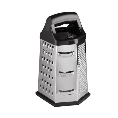 Stainless Steel 6-Sided Box Grater – Multifunctional Vegetable Slicer & Cheese Shredder