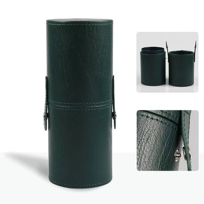 PU Leather Makeup Brush Cylinder