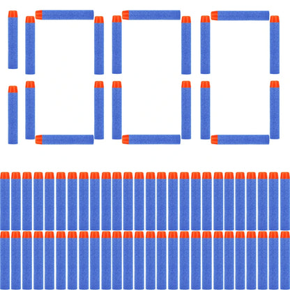 FRENSIT 7.2cm Foam Refill Darts – Blue Round Head Bullets for Nerf N-Strike Elite Blasters