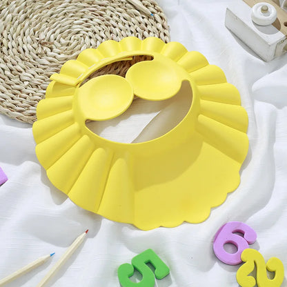 Adjustable Soft Baby Shampoo Shower Cap with Ear Protection