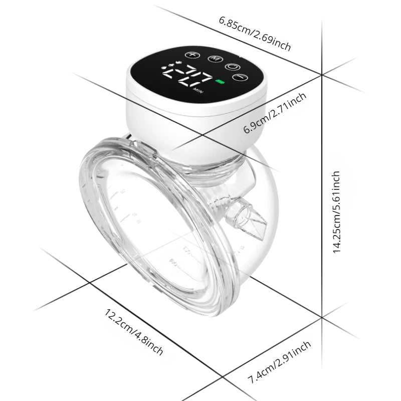 Wearable Breast Pump – Hands-Free Electric Breastfeeding Pump, Portable Automatic Breast Milk Pumping Machine for Mothers